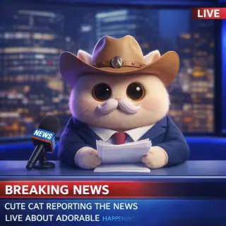 Sheriff Good Vibes as news anchor